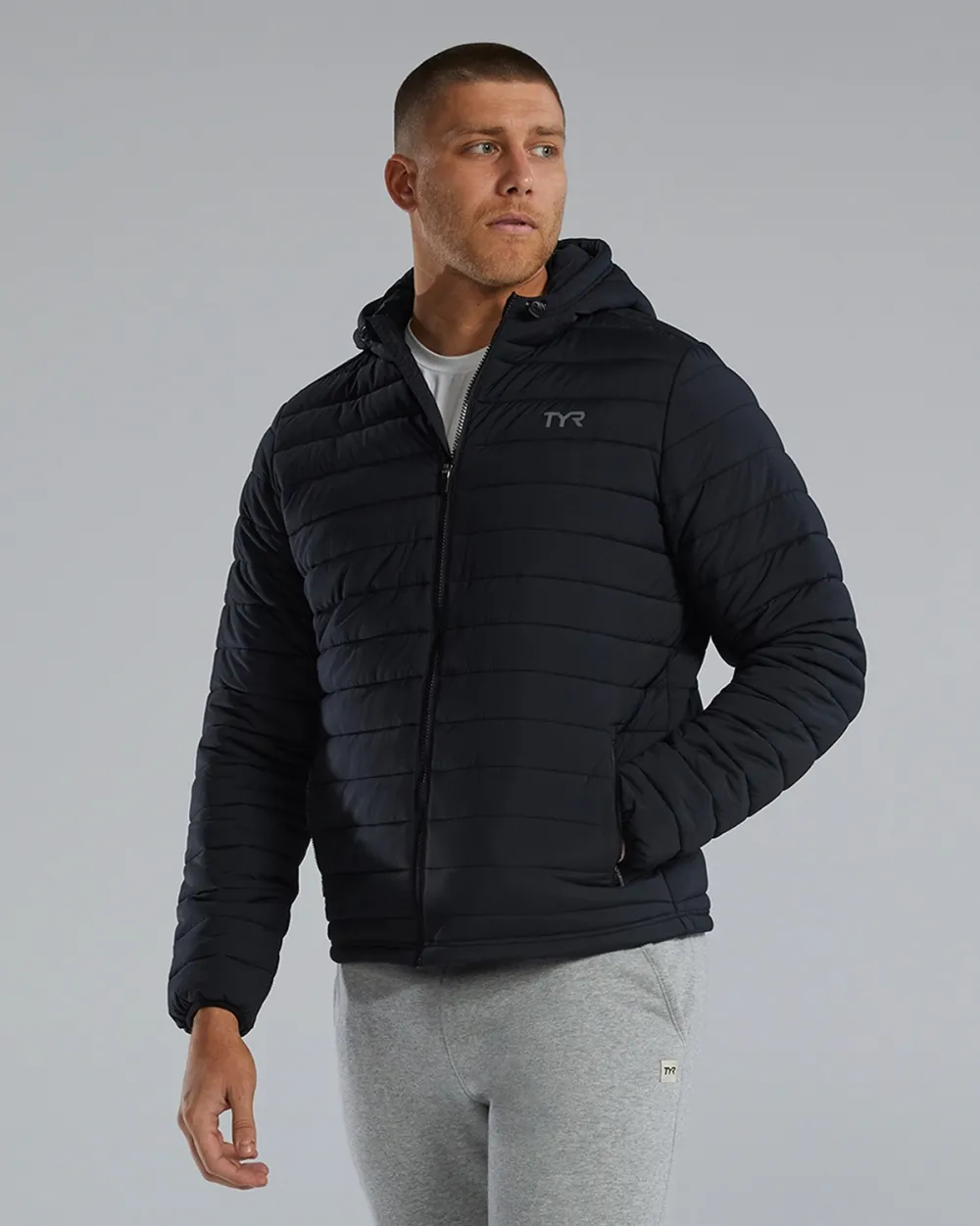 TYR - MENS PUFFER JACKET-BLACK-XL