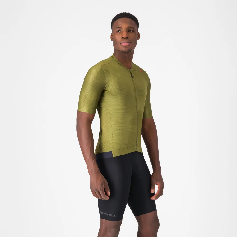 Castelli - pantaloni ciclism scurti cu bretele - Espresso Bibshort - 15-35 gr C - negru - S
