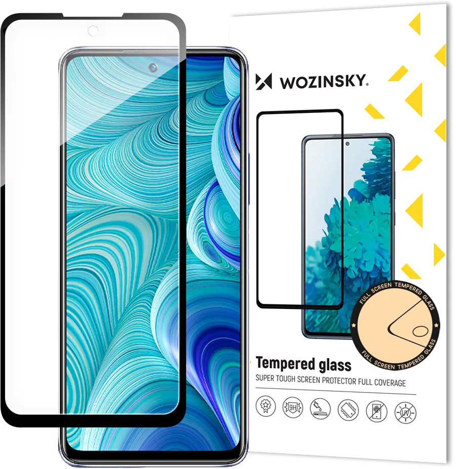 Wozinsky Full Glue Infinix Hot 11S NFC Full Screen Tempered Glass with Frame black (case friendly)