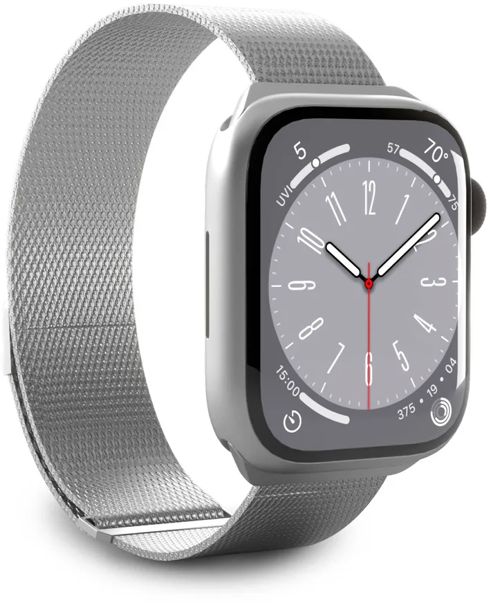 Puro Milanese Stainless Steel Apple Watch Band 38/40/41mm - Silver
