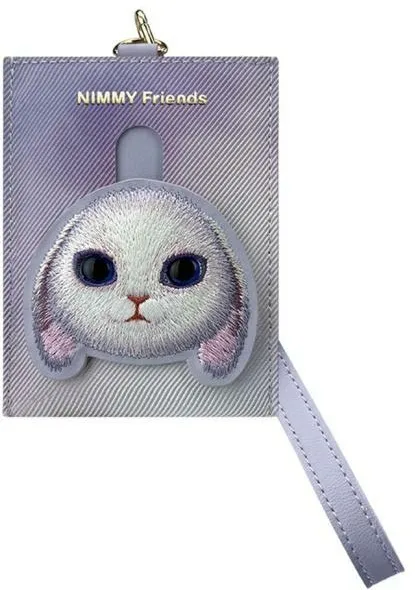 Nimmy Big Eyed Pet 2.0 Rabbit Wallet Card Holder - Purple