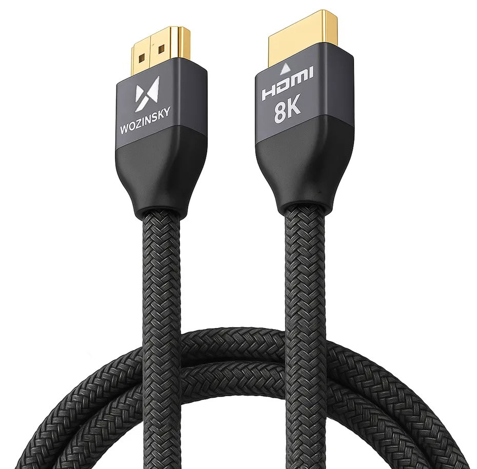 Wozinsky HDMI 2.1 Cable 8K 60 Hz 48 Gbps / 4K 120 Hz / 2K 144 Hz 2 m Silver (WHDMI-20)
