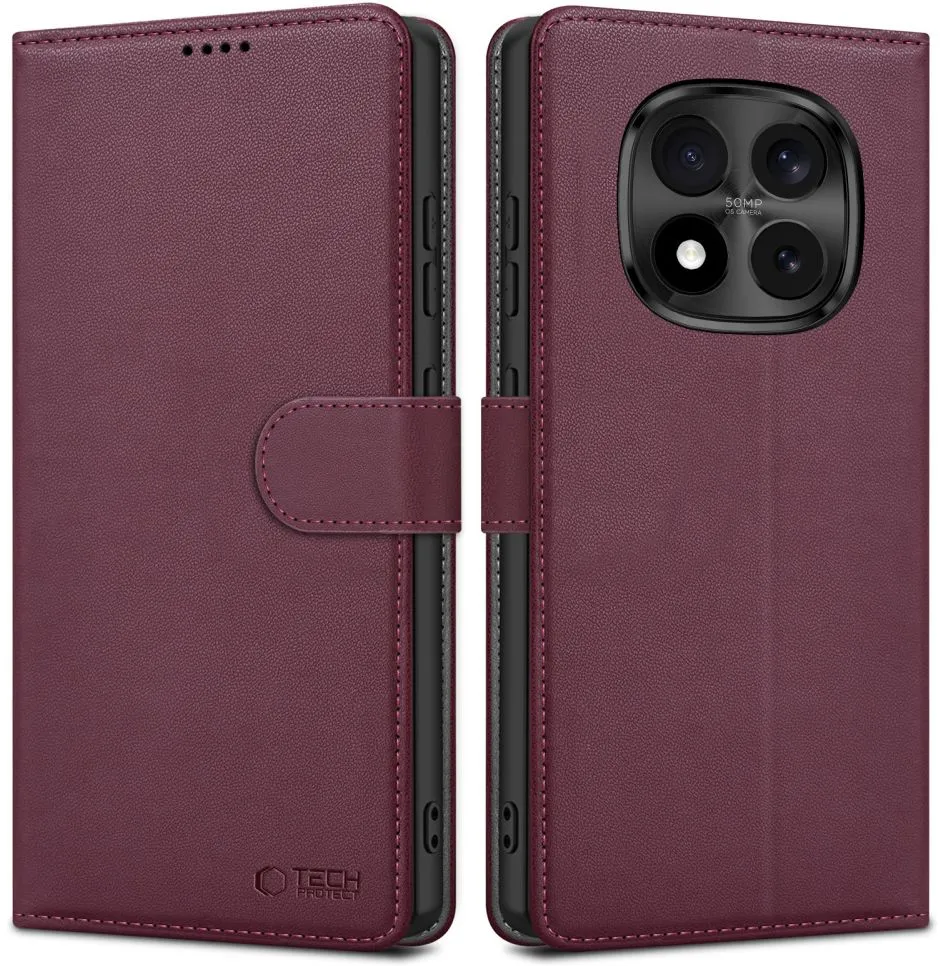 Tech-Protect Wallet Case for Xiaomi Redmi Note 15 Pro 5G - Burgundy