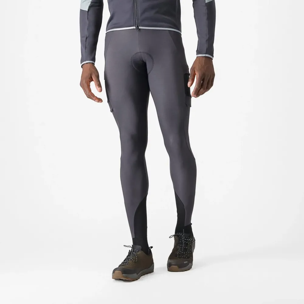 Castelli - pantaloni lungi cu bretele 4-16 gr C - Unlimited Trail - antracit - M
