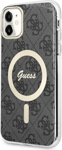 Guess GUHMN61H4STK iPhone 11 6.1" black/black hardcase 4G MagSafe