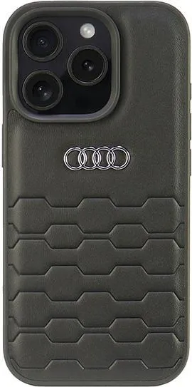 Audi Synthetic Leather iPhone 16 Pro 6.3" black/black hardcase AU-TPUPCIP16P-GT/D2-BK