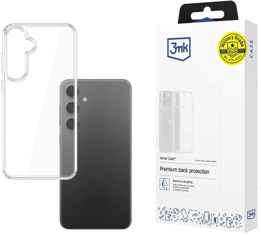 3mk Armor Case for Samsung Galaxy S25 - Transparent