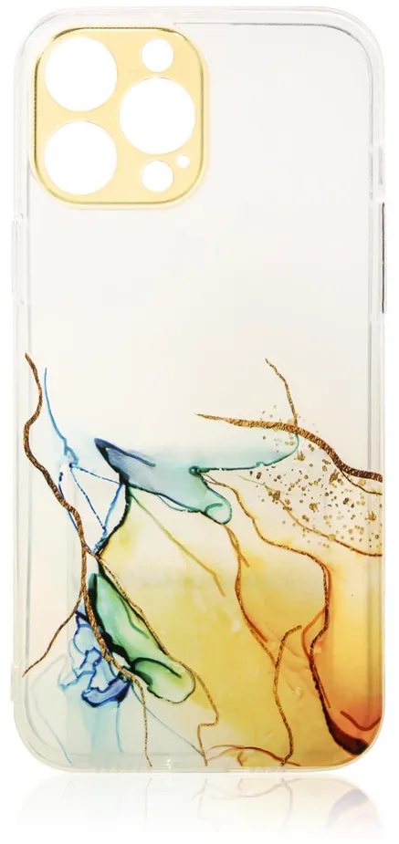 Marble Case Cover for Samsung Galaxy A12 5G Gel Cover Orange Marble