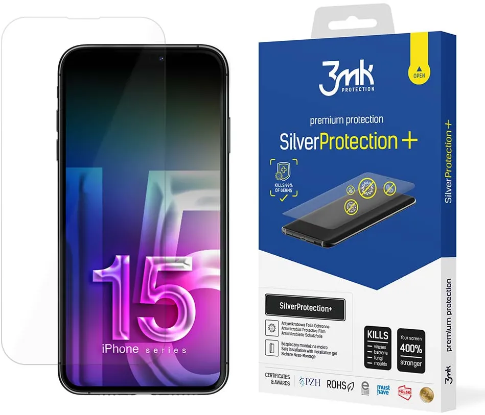 3mk SilverProtection+ protective film for iPhone 15 Plus