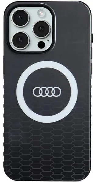 Audi IML Big Logo MagSafe case for iPhone 15 Pro Max - black