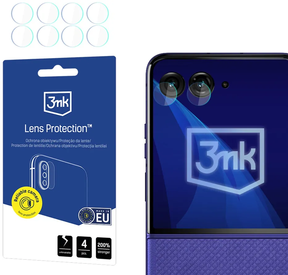 3mk Lens Protection™ Hybrid Camera Lens Glass for Motorola Razr 70