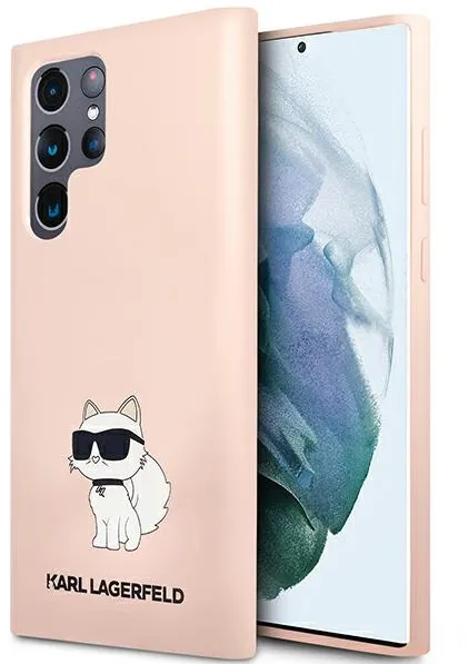 Karl Lagerfeld KLHCS23LSNCHBCP S23 Ultra S918 hardcase pink/pink Silicone Choupette