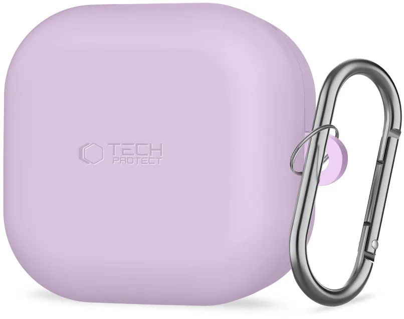 Tech-Protect Silicone Hook Case for Samsung Galaxy Buds 4 / 4 Pro - Purple