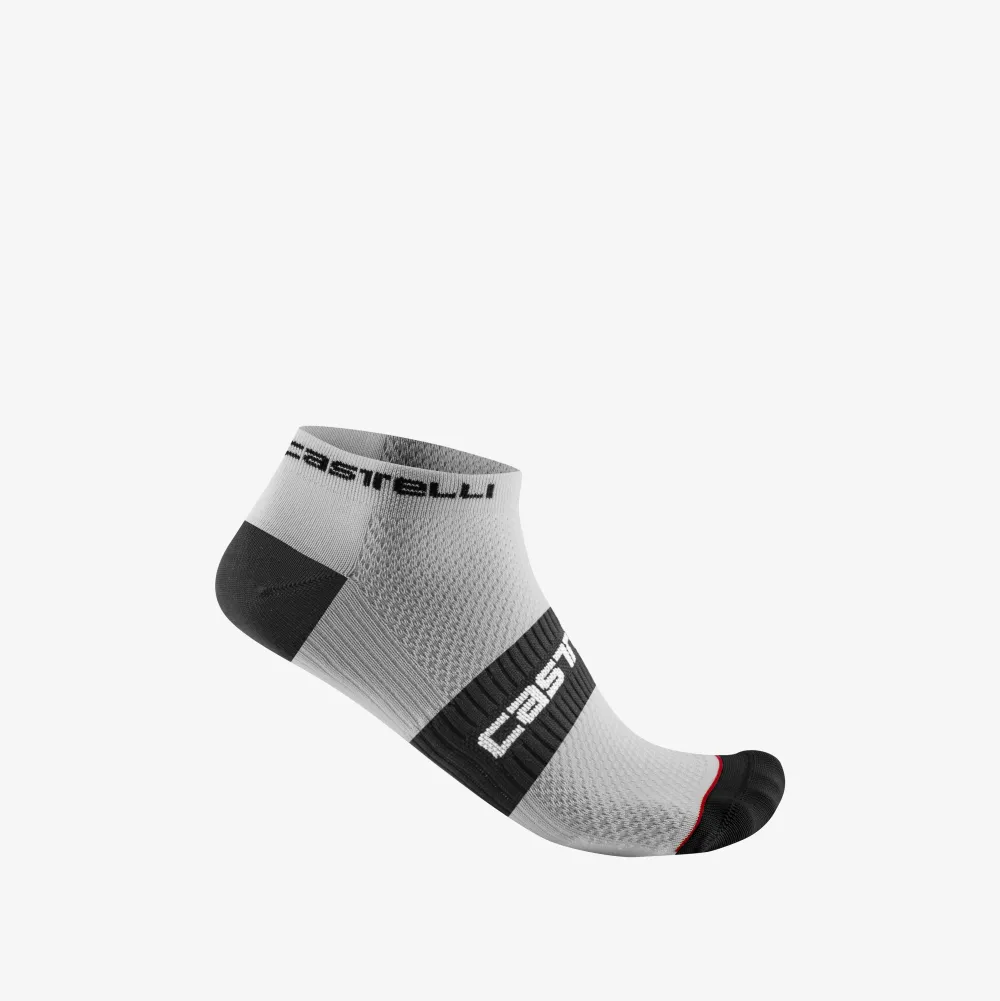Castelli - sosete ciclism - Lowboy 2 Sock - alb | negru - SM - 35-39