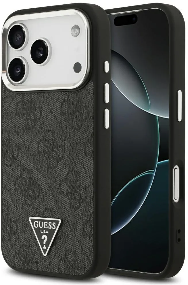 Guess 4G Triangle Logo MagSafe case for iPhone 17 Pro - black