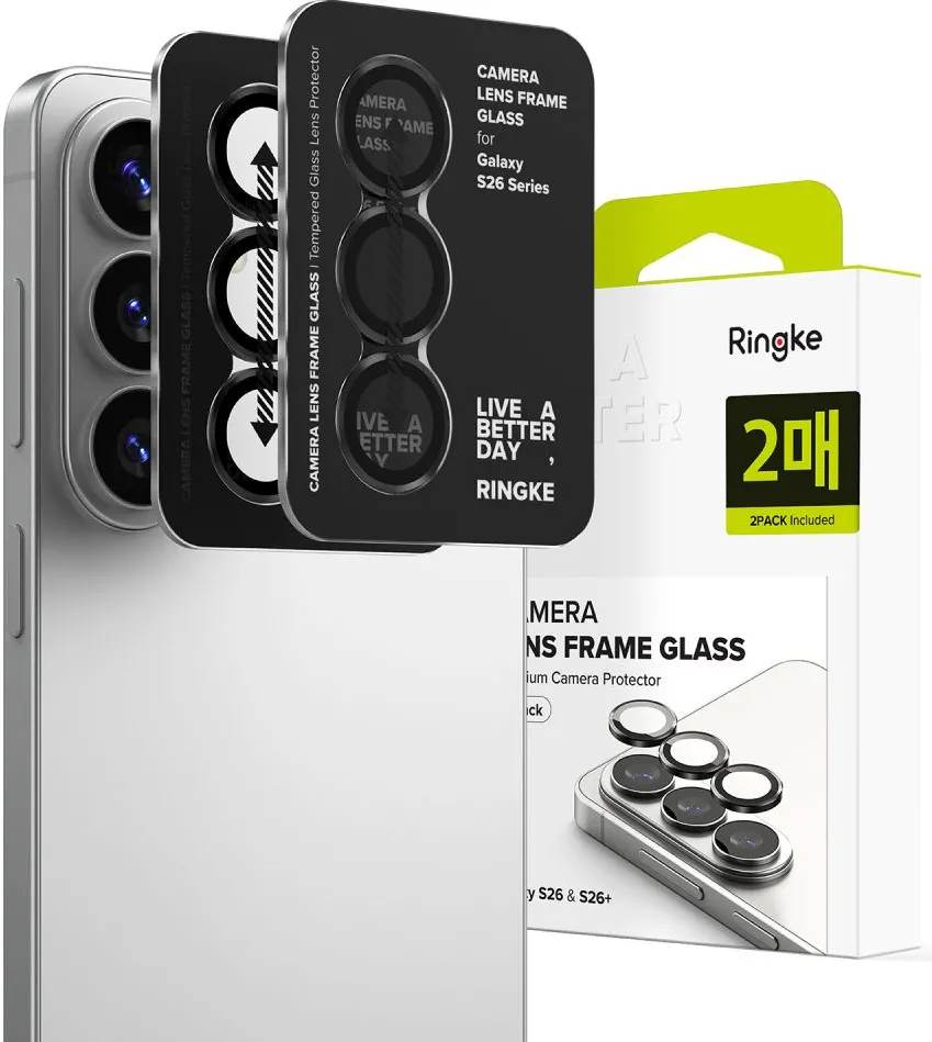 Ringke Camera Frame Protector 2-Pack for Samsung Galaxy S26 / S26+ - Black