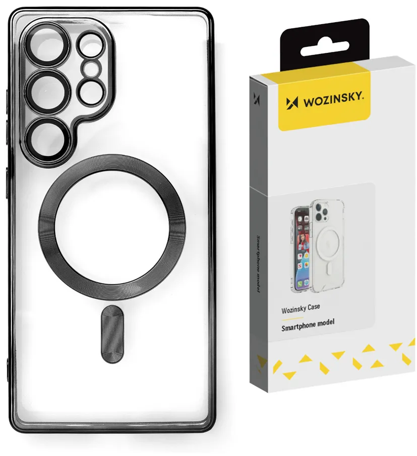 Wozinsky Electroplated Magsafe Case for Samsung Galaxy S24 FE - Black