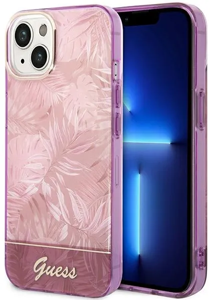 Guess GUHCP14MHGJGHP iPhone 14 Plus 6.7 "pink / pink hardcase Jungle Collection