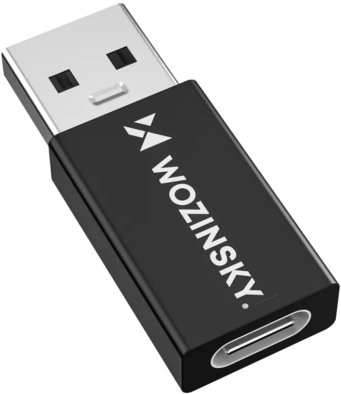 Wozinsky WAAC-01 USB-A - USB-C OTG Adapter - Black
