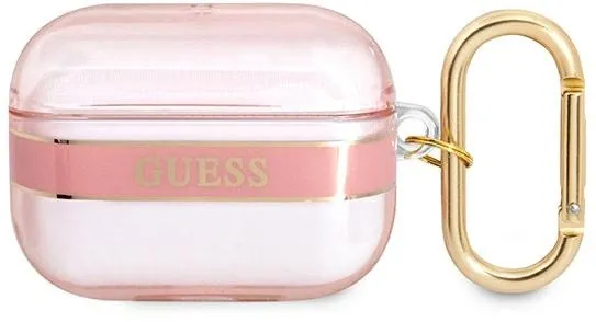 Guess GUAPHHTSP AirPods Pro cover pink/pink Strap Collection