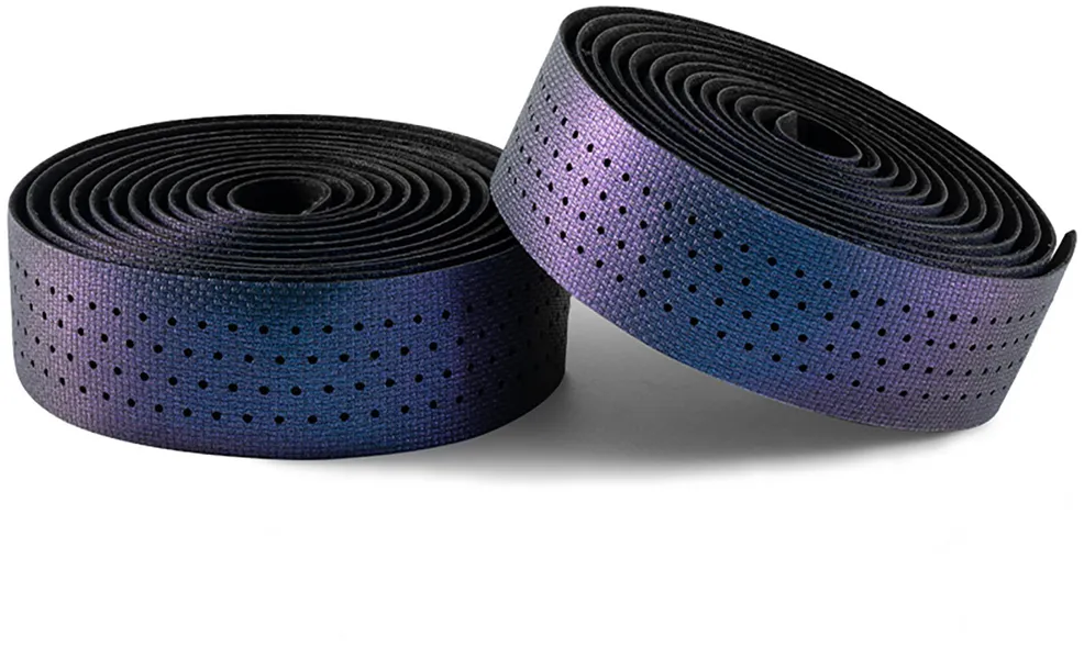 Rockbros Handlebar Tape Perforated Silicone with Chameleon Effect - Purple