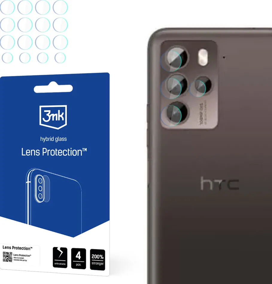 3mk Lens Protection™ Hybrid Camera Glass for HTC U23 Pro