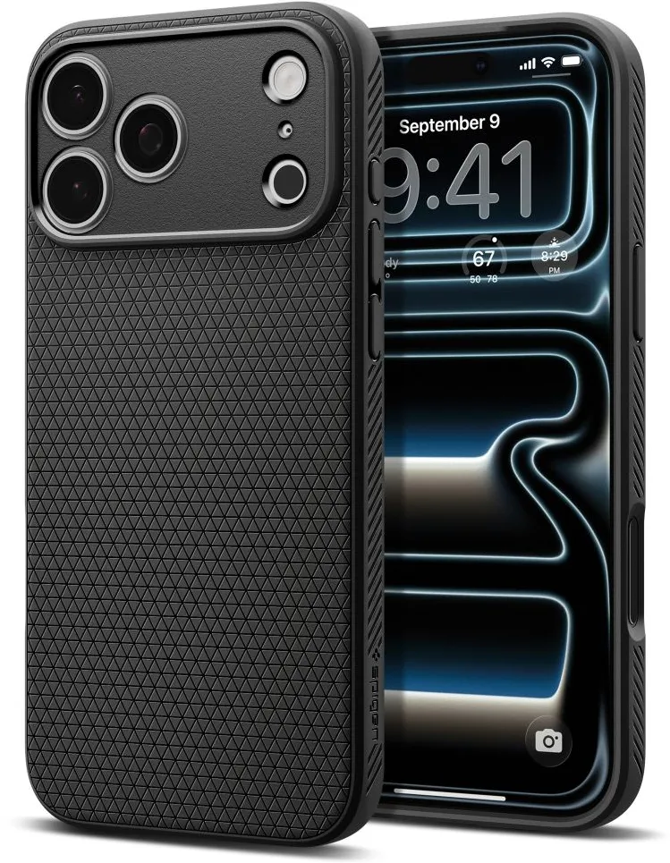 Spigen Liquid Air Case for iPhone 17 Pro - Matte Black