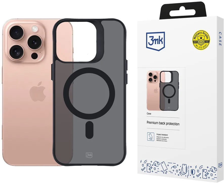3mk Smoke MagCase case with MagSafe for iPhone 16 Pro