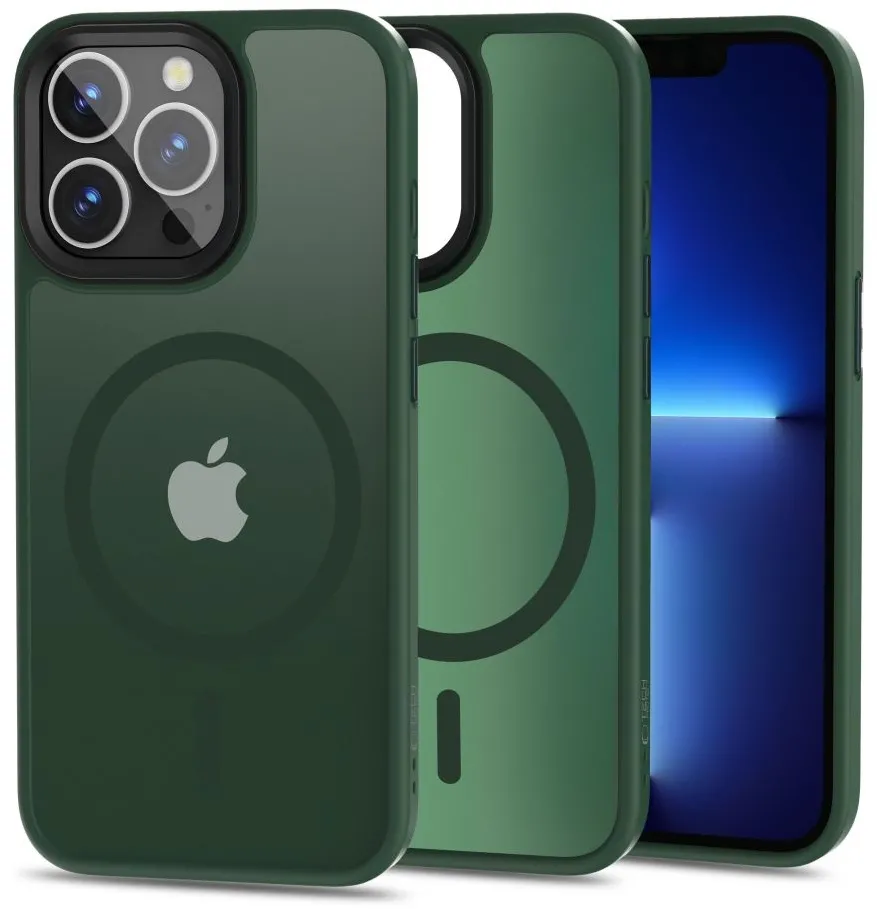 Tech-Protect MagMat MagSafe iPhone 13 Pro Case - Matte Green