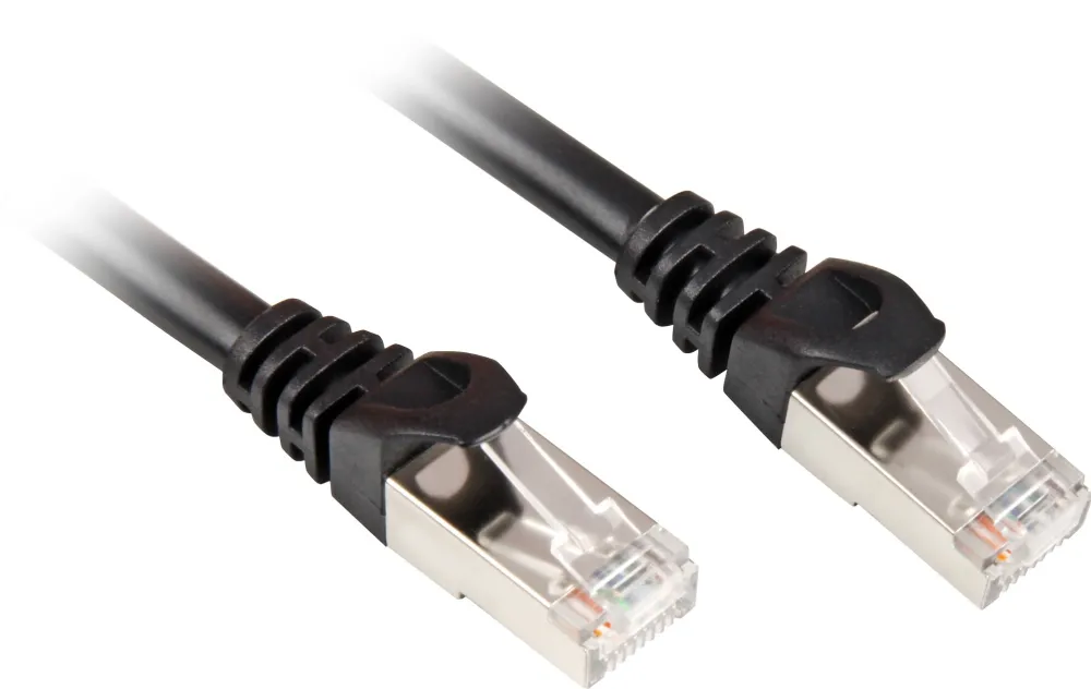 Cablu retea Sharkoon RJ45 CAT.6 SFTP 15 m negru