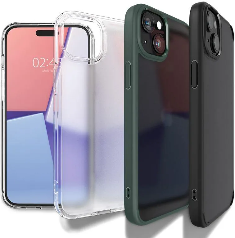 Spigen Ultra Hybrid iPhone 15 Plus Case - Black
