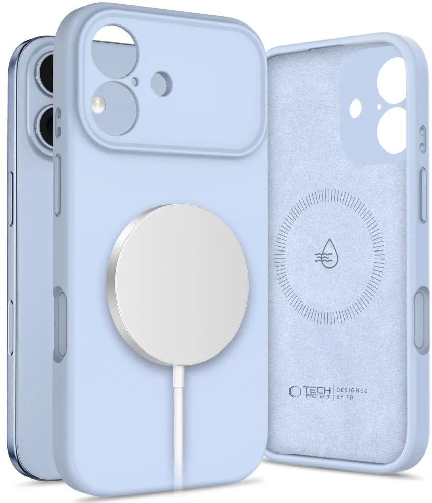 Tech-Protect Silicone MagSafe Case for iPhone 17 - Blue