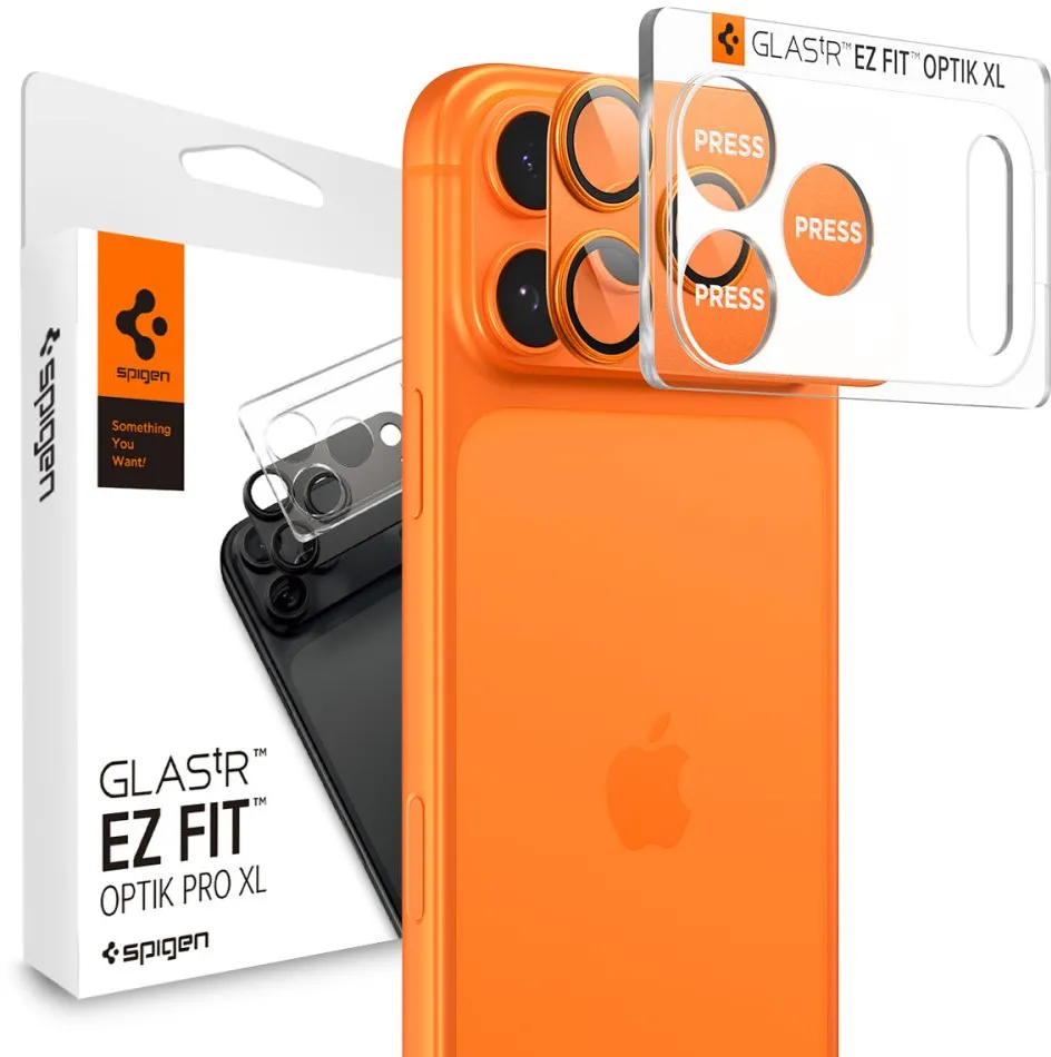 Spigen Optik Pro XL Camera Lens Glass for iPhone 17 Pro - Orange