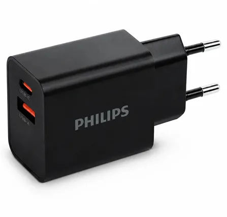 ALIMENTATOR RETEA USB-A + USB C PD 20W PHILIPS