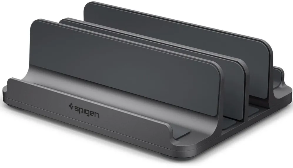 Spigen LD208S4 Desk Organizer for Laptops, Tablets, Smartphones, Keyboards - Gray