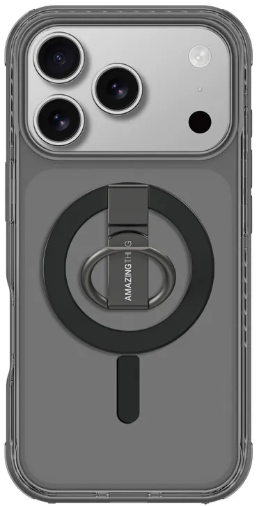 AmazingThing Titan Pro Grip Ring Set Case for iPhone 17 Pro Max Compatible with MagSafe - Black