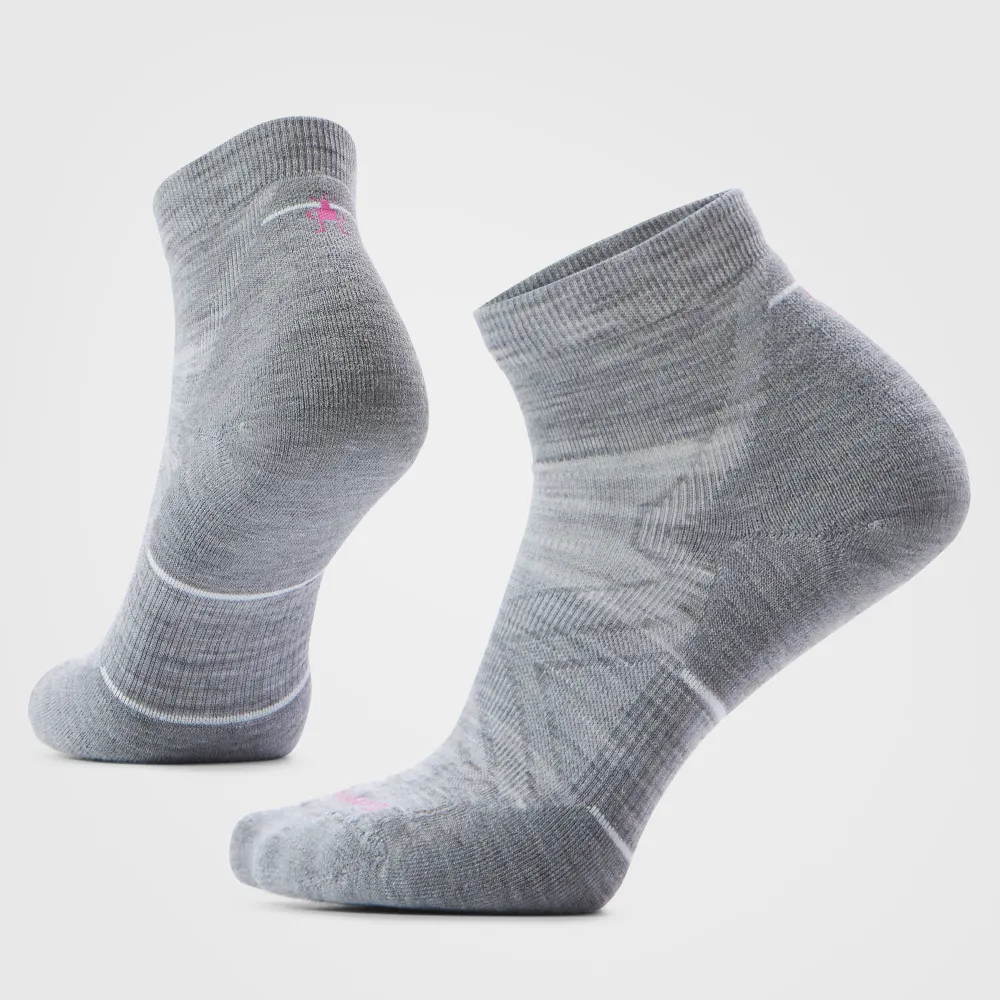 Smartwool - sosete merino - Ankle | Targeted Cushion | Run W - Lightgreywhite - L (42-45)