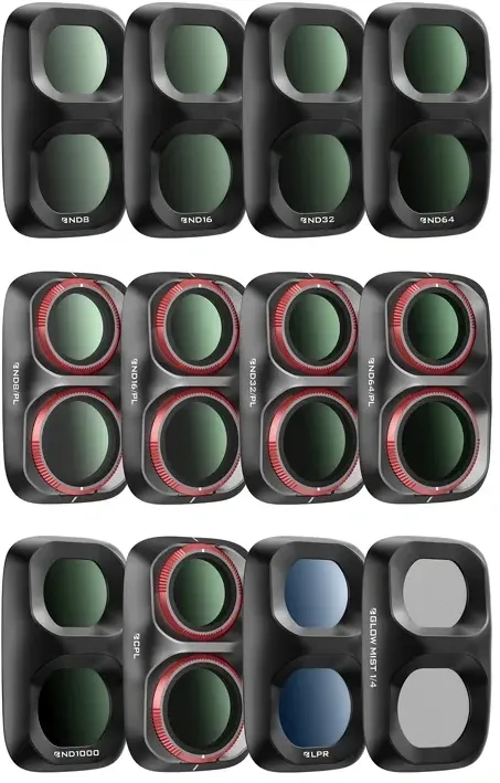 Set de filtre Freewell pentru Osmo Pocket 4P, set de 12 piese