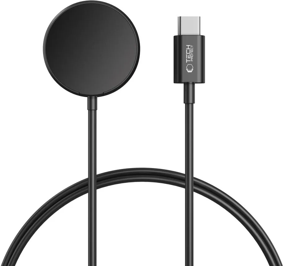 Incarcator inductiv Tech-Protect MC03 UltraBoost pentru Samsung Galaxy Watch USB-C 100 cm negru