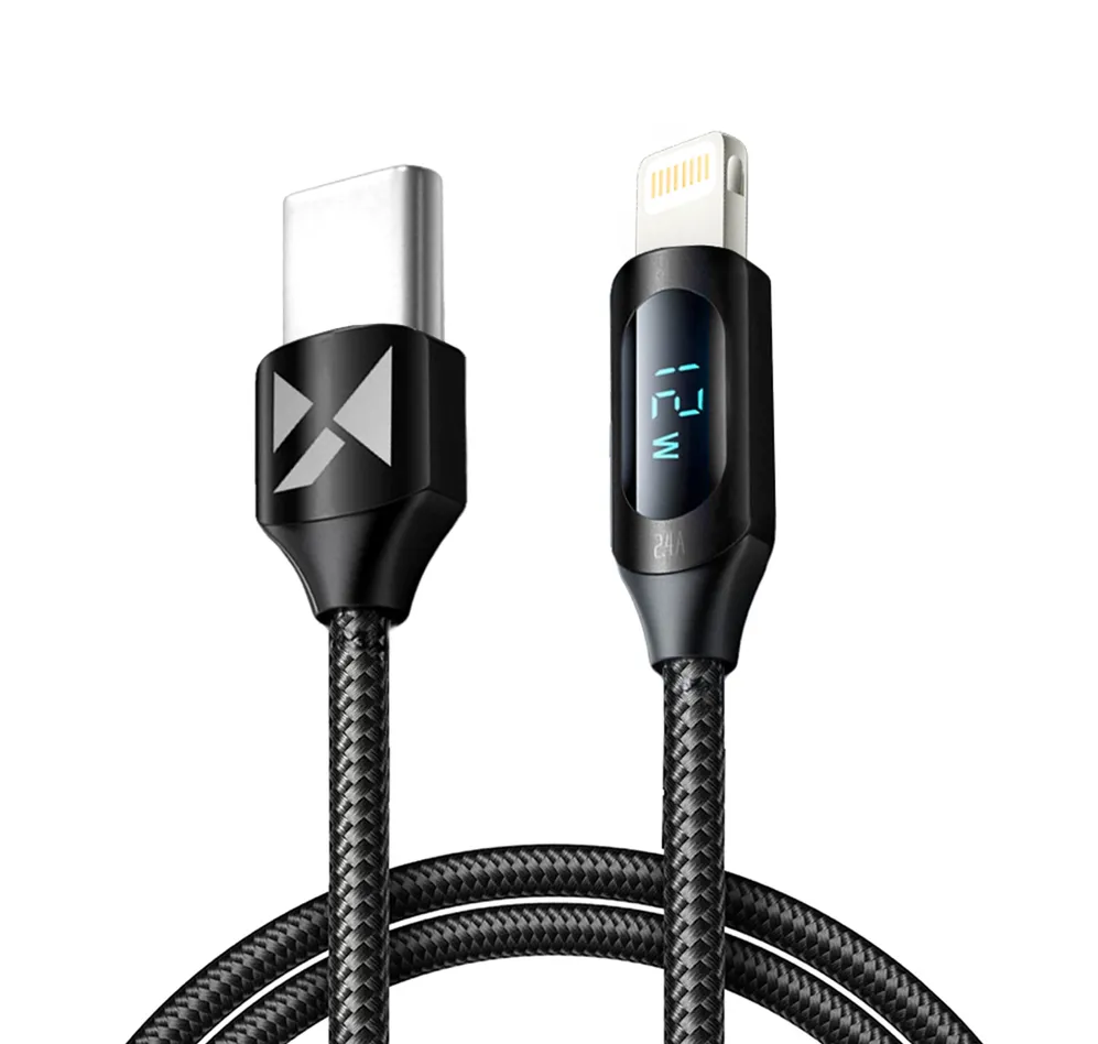 Wozinsky WUCLC1 Lightning - USB-C cable 36W 480Mb/s 1m - black