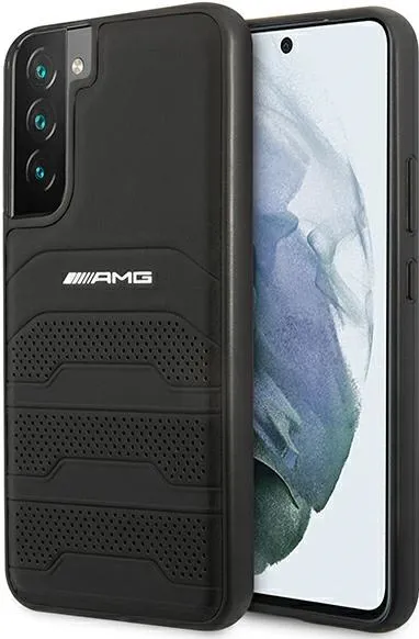 AMG Leather Debossed Lines case for Samsung Galaxy S22+ - black