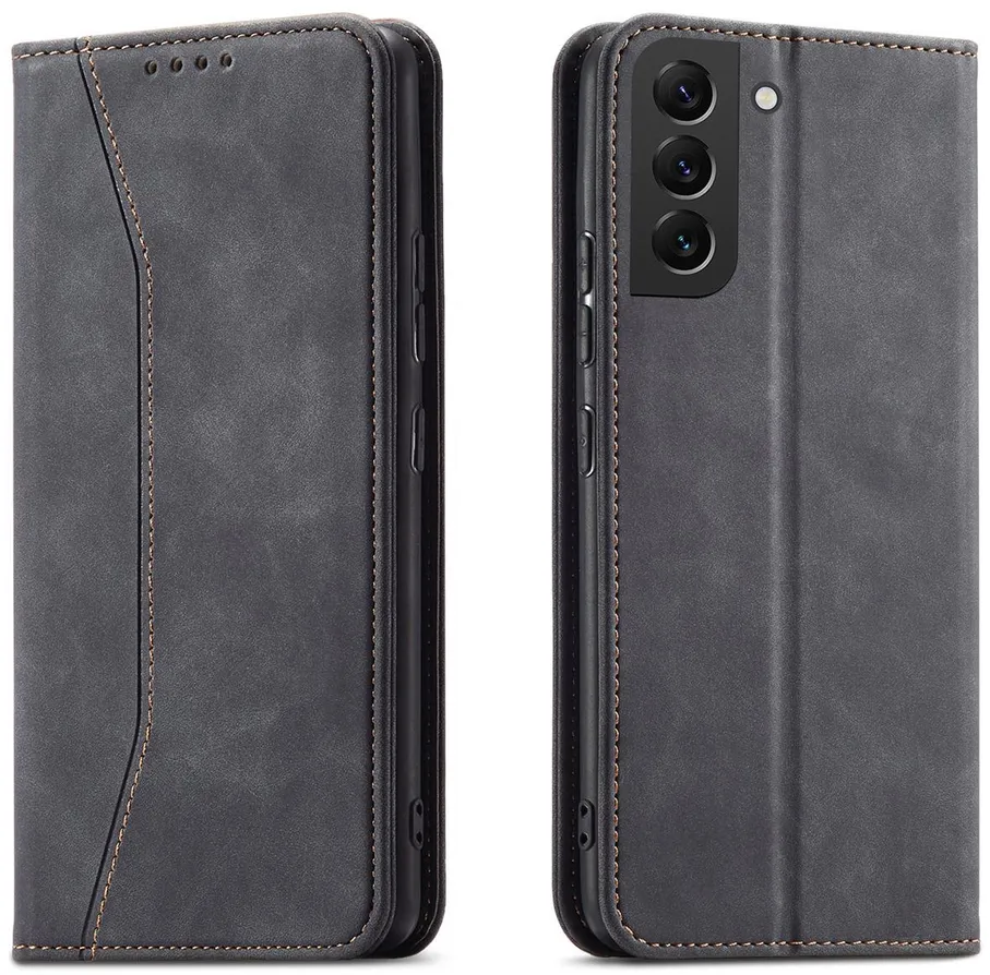 Magnet Fancy Case for Samsung Galaxy S23+ flip cover wallet stand black