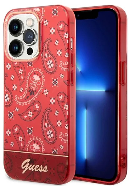 Guess GUHCP14XHGBNHR iPhone 14 Pro Max 6.7" red/red hardcase Bandana Paisley