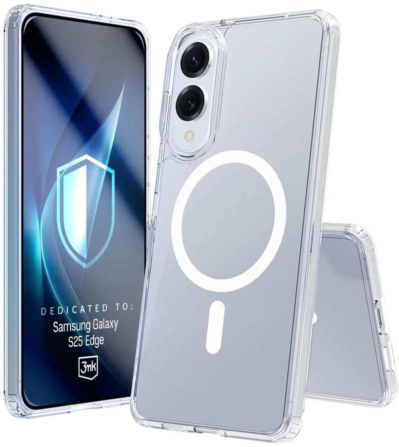 3mk Armor MagCase for Samsung Galaxy S25 Edge - Transparent