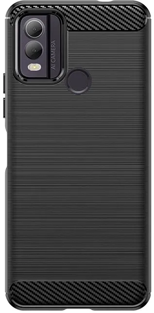 Carbon Case silicone case for Nokia C22 - black