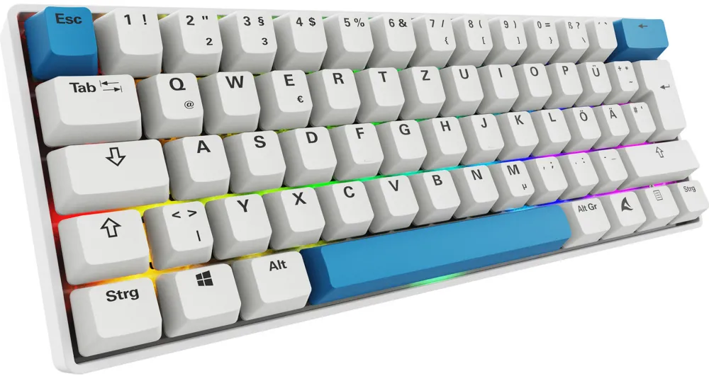 Sharkoon SKILLER SGK50 S4 Gen2 PBT (white, DE layout, Gateron G Pro 3.0 Yellow)