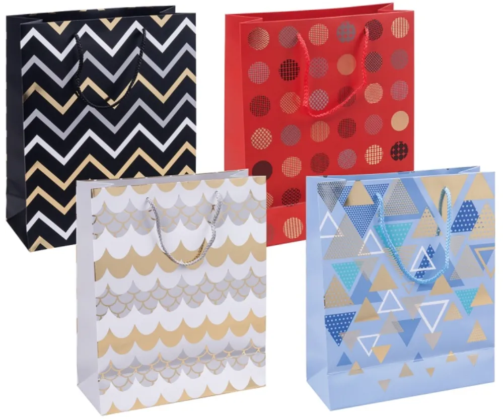 Donau Home Punga cadou, carton laminat 210gsm, design divers, 25x30x10cm, DONAU Home - modele asortate