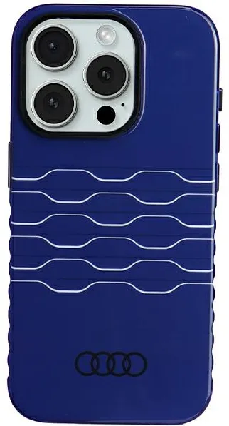 Audi IML MagSafe case for iPhone 15 Pro - blue