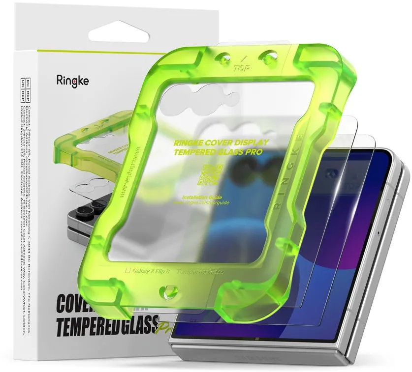 Ringke Cover Display Pro 2-Pack Tempered Glass for Samsung Galaxy Z Flip 8