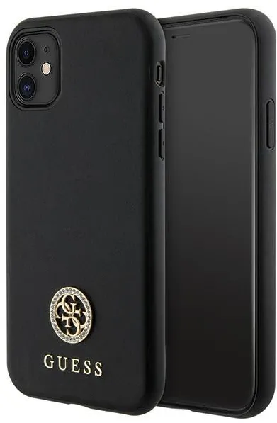 Guess Strass Metal Logo iPhone 11 / Xr 6.1" Case - Black